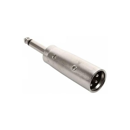 Adaptador de plug 6,3 mm a plug Cannon, monoaural