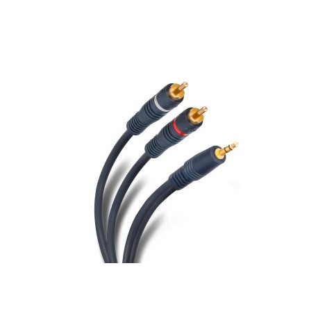 Cable plug 3,5 mm a 2 plug RCA de 1,8 m