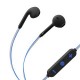 Audífonos Bluetooth* con cable reflejante y auriculares rubber