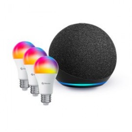 Alexa ECHO 4ª Gen más 3 focos Wi-Fi (ECHO 4 GEN NE / SHOME-120/3)