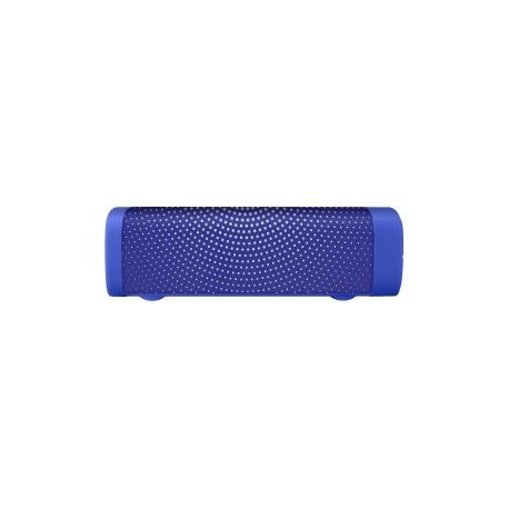 Bocina Bluetooth* mini SoundBar con acabado textil azul