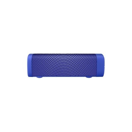 Bocina Bluetooth* mini SoundBar con acabado textil azul