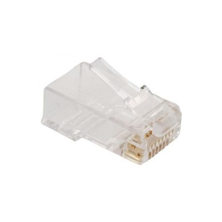 Plug RJ45 de 8 contactos CAT 5e, para cable redondo