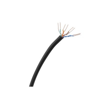 Cable UTP CAT 5e para intemperie, negro