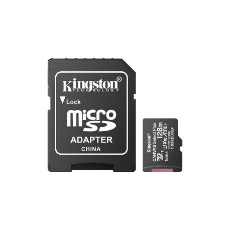 Memoria microSD de 128 GB Kingston, clase U1, V10, A1