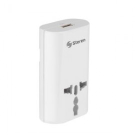 Adaptador universal de contactos, con cargador USB para viaje