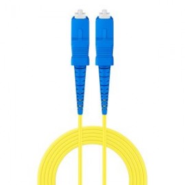 Jumper de FO simplex SM (OS2) cable tipo Riser de 2 mm, SC/UPC a SC/UPC de 5 m