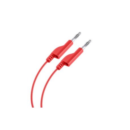 Cable Plug a Plug tipo BANANA, color rojo