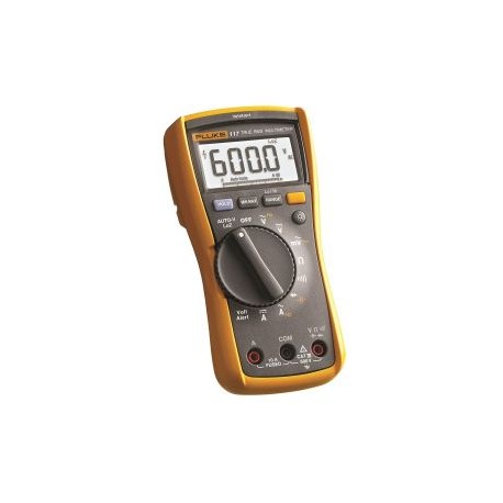 Multímetro digital para electricistas Fluke 117 con detector de voltaje sin contacto