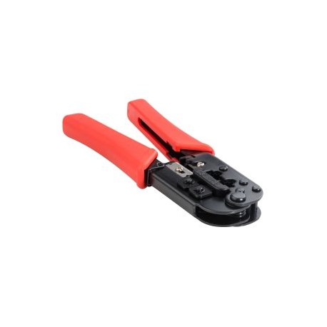 Pinza ponchadora de plug RJ12 y RJ45