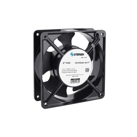 Ventilador metálico de 6", 117 Vca