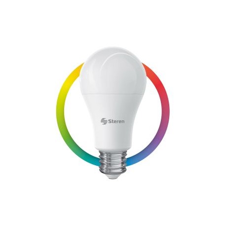 Foco LED Wi-Fi RGB+W multicolor de 10 W