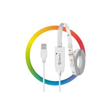 Tira LED Wi-Fi* multicolor RGB+W de 2 m