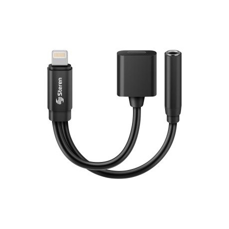 Cable adaptador Lightning para audio 3,5 mm y carga