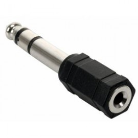 Adaptador de plug 6,3 mm a jack 3,5 mm, estéreo