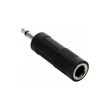 Adaptador de plug 3,5 mm a jack 6,3 mm, monoaural