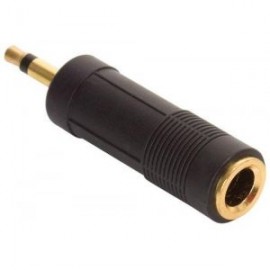 Adaptador elite de plug 3,5 mm a jack 6,3 mm, monoaural