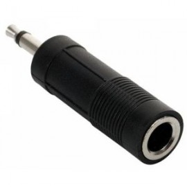 Adaptador de plug 3,5 mm a jack 6,3 mm, monoaural