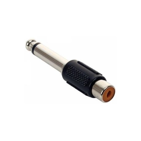 Adaptador de plug 6,3 mm a jack RCA, monoaural