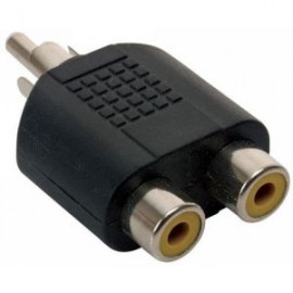 Adaptador de plug RCA a 2 jacks RCA