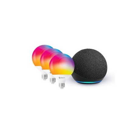 Alexa ECHO 4ª Gen más focos Wi-Fi (ECHO 4 GEN NE / SHOME-122/3)