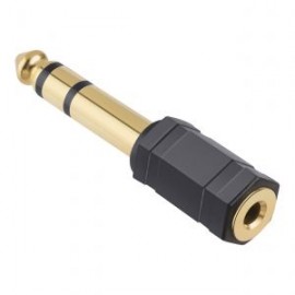 Adaptador elite de jack 3,5 mm a plug 6,3 mm, estéreo