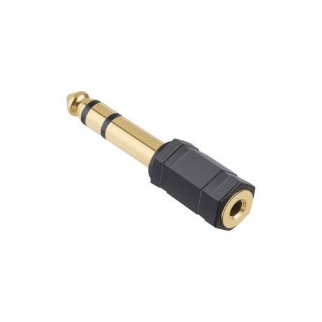 Adaptador elite de jack 3,5 mm a plug 6,3 mm, estéreo