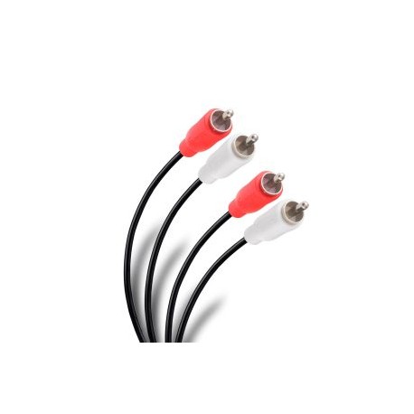 Cable RCA 2 plug a 2 plug de 1,8 m, ultradelgado