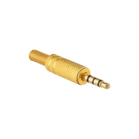 Plug 3,5 mm TRRS, metálico