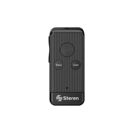 Receptor de audio Bluetooth* y manos libres con batería recargable y reproductor MP3