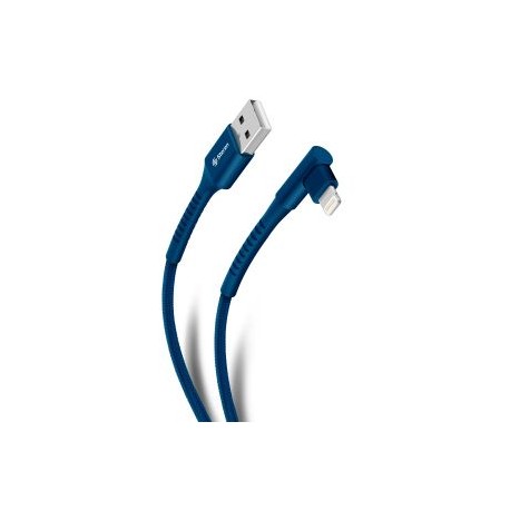 Cable USB a Lightning con conector a 90° de 1 m