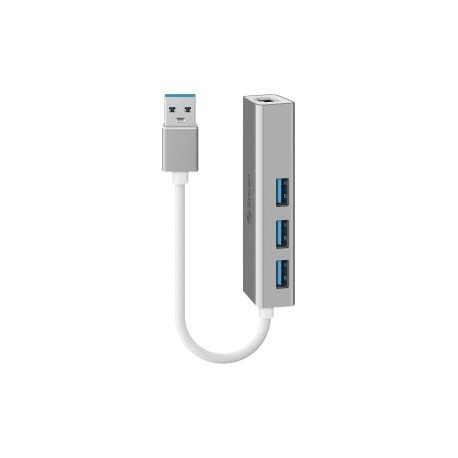 Adaptador USB 3.0 a Gigabit Ethernet (RJ45), con HUB