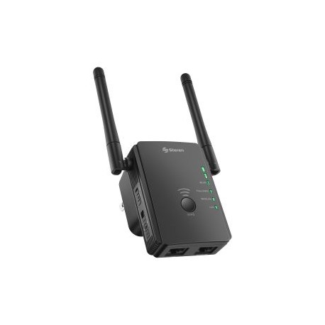 Repetidor Wi-Fi* 2,4 GHz (B/G/N), hasta 25 m de cobertura