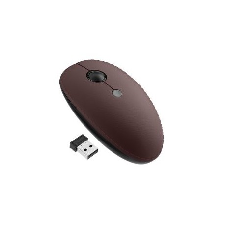 Mouse inalámbrico 800 / 1200 / 1600 DPI con acabado tipo piel