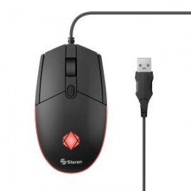 Mouse USB 800 / 1200 / 1600 DPI con luz LED RGB multicolor