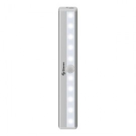 Lámpara LED automática tipo barra recargable con sensor PIR y sujeción magnética