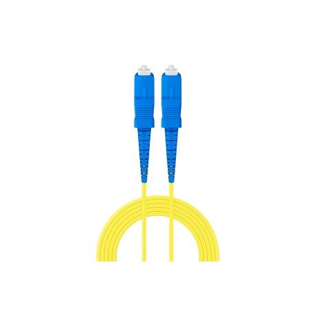 Jumper de FO simplex SM (OS2) cable tipo Riser de 2 mm, SC/UPC a SC/UPC de 3 m