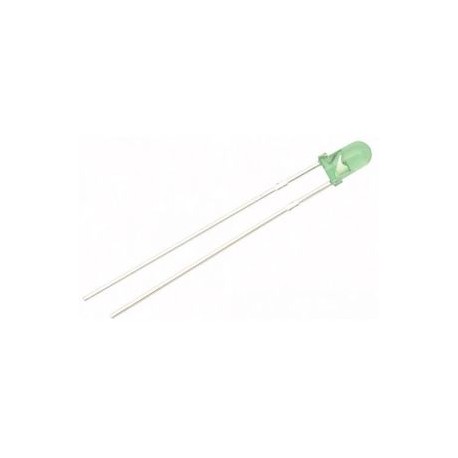 LED de 3 mm, color verde claro