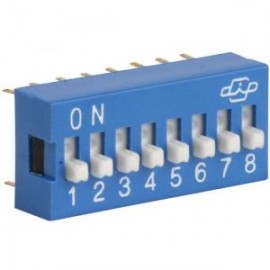 Switch deslizable (Dip Switch) de 8 posiciones