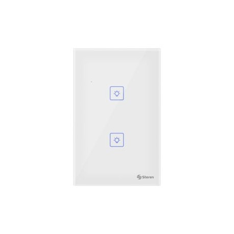Apagador Wi-Fi* touch doble sin neutro