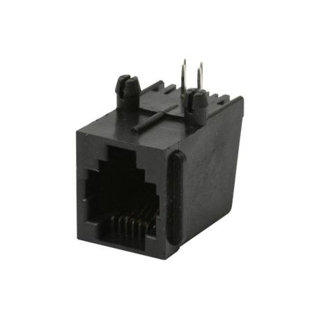Jack RJ11 de 4 contactos para circuito impreso
