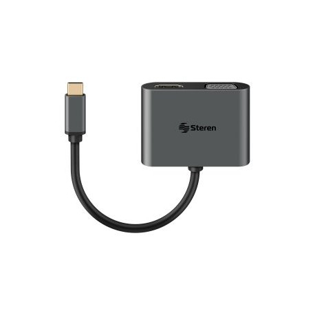 Adaptador USB C a HDMI / VGA / USB 3.0 / USB C