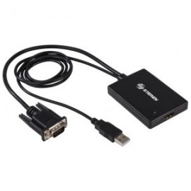 Adaptador VGA a HDMI con Audio USB